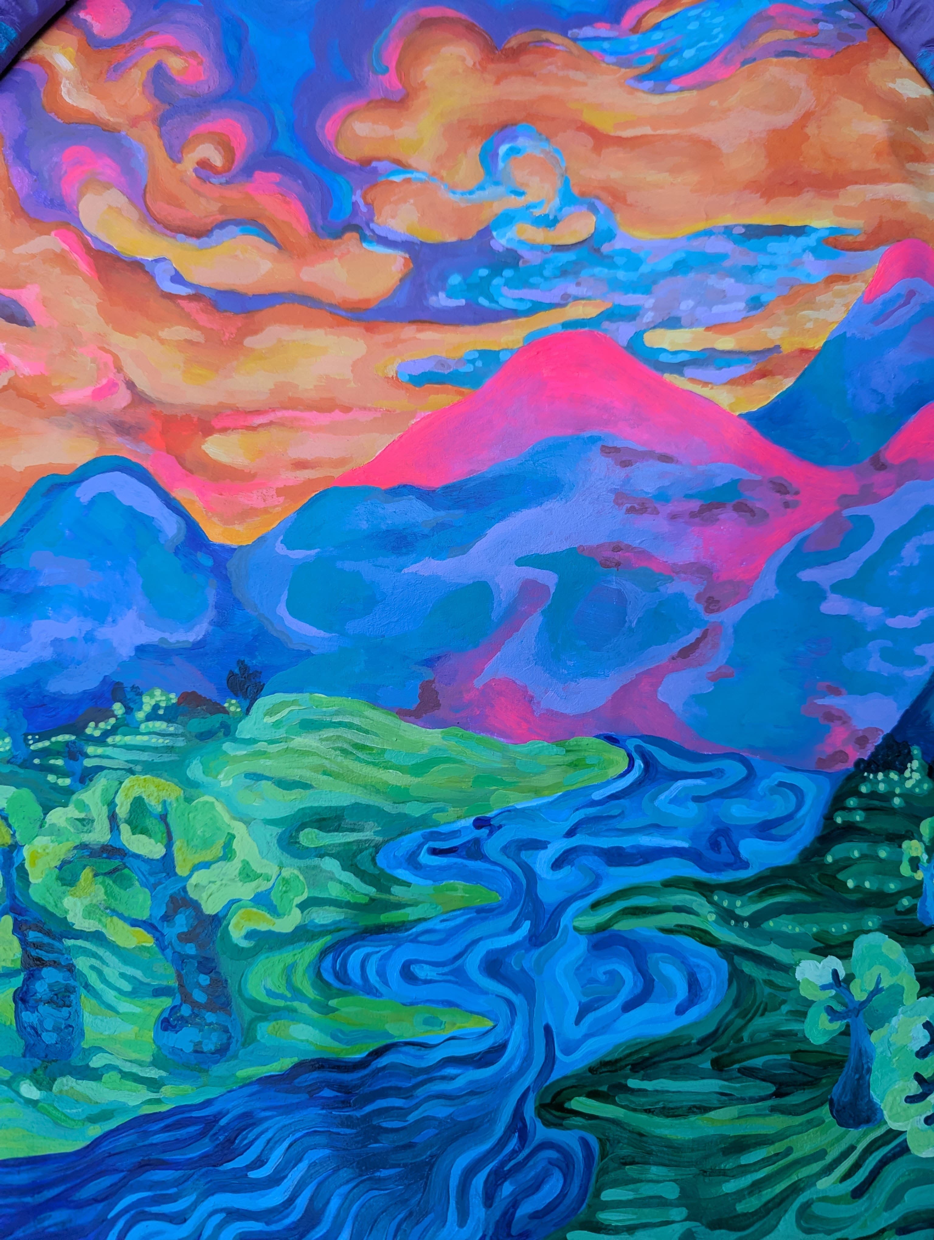 Ruisseau sous la montagne - Vue 6