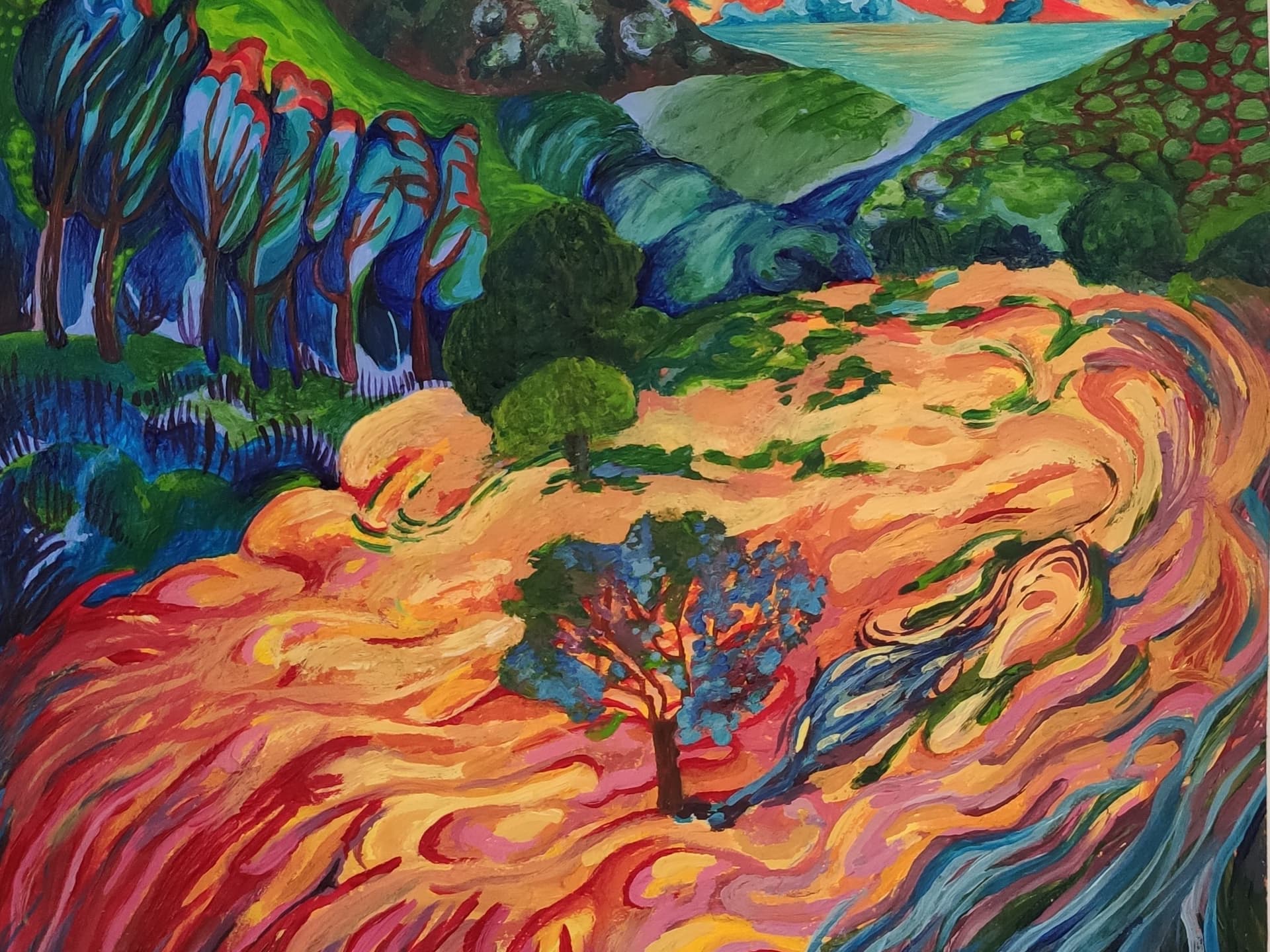 Paysage psychédélique